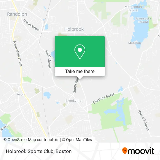 Holbrook Sports Club map