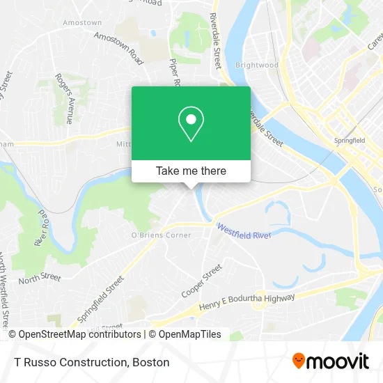 T Russo Construction map