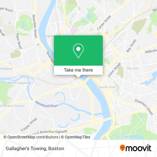 Gallagher's Towing map