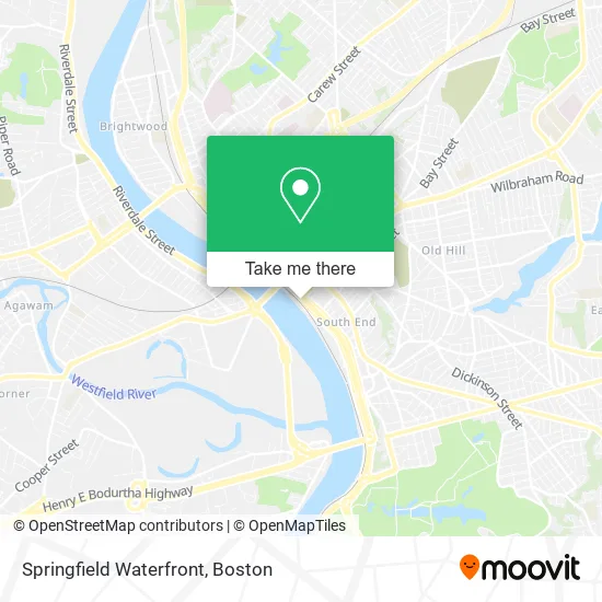 Mapa de Springfield Waterfront