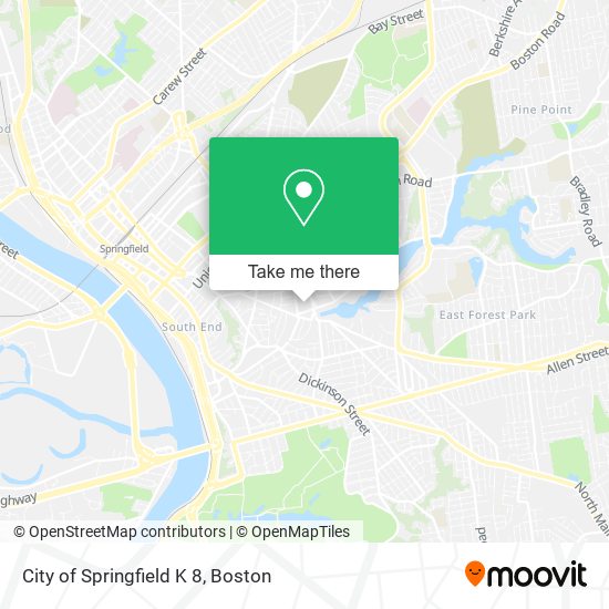 Mapa de City of Springfield K 8