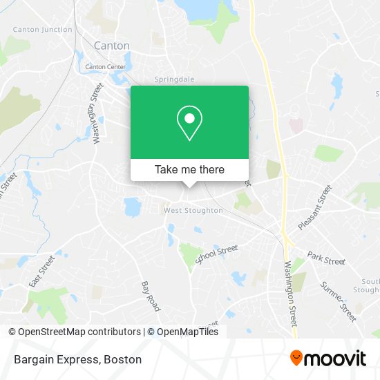 Mapa de Bargain Express