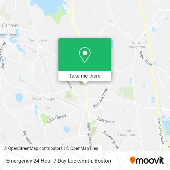 Emergency 24 Hour 7 Day Locksmith map