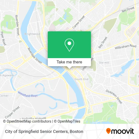 City of Springfield Senior Centers map