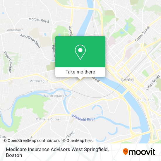 Mapa de Medicare Insurance Advisors West Springfield
