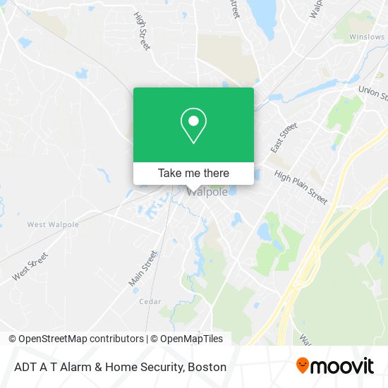 Mapa de ADT A T Alarm & Home Security