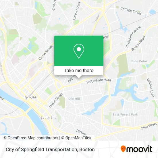 City of Springfield Transportation map