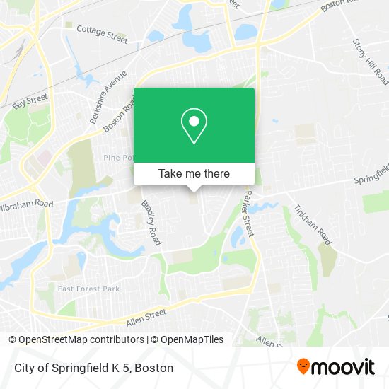 Mapa de City of Springfield K 5