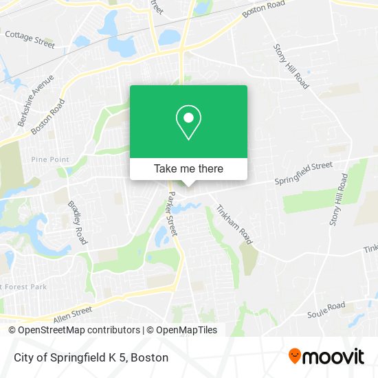 Mapa de City of Springfield K 5