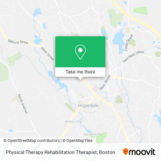Physical Therapy Rehabilitation Therapist map