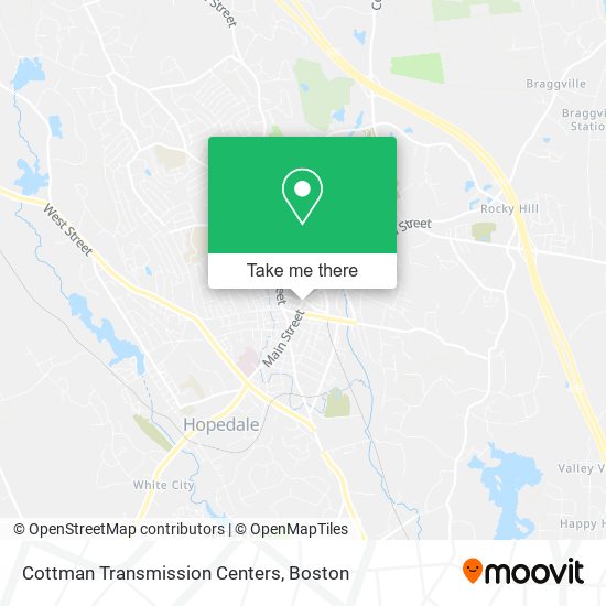 Cottman Transmission Centers map