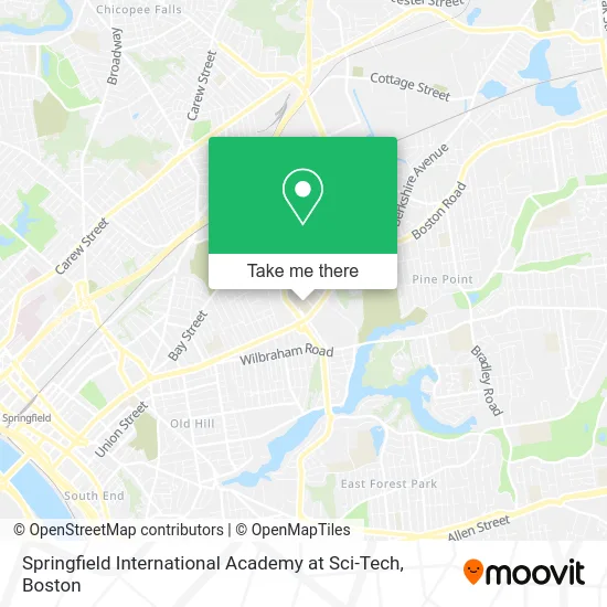 Springfield International Academy at Sci-Tech map
