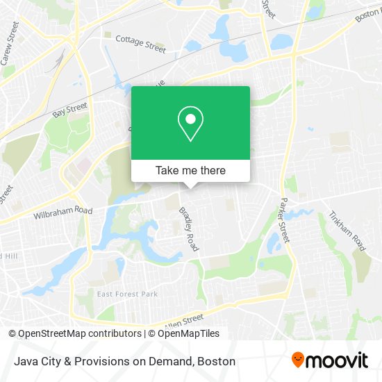 Java City & Provisions on Demand map