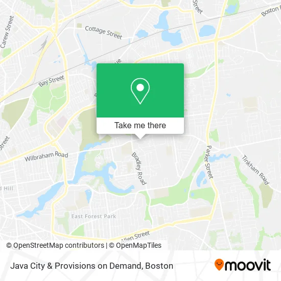 Mapa de Java City & Provisions on Demand