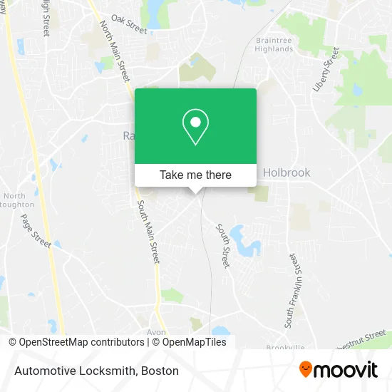 Automotive Locksmith map