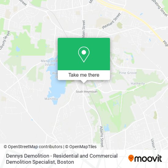 Dennys Demolition - Residential and Commercial Demolition Specialist map
