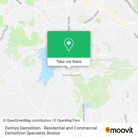 Dennys Demolition - Residential and Commercial Demolition Specialist map