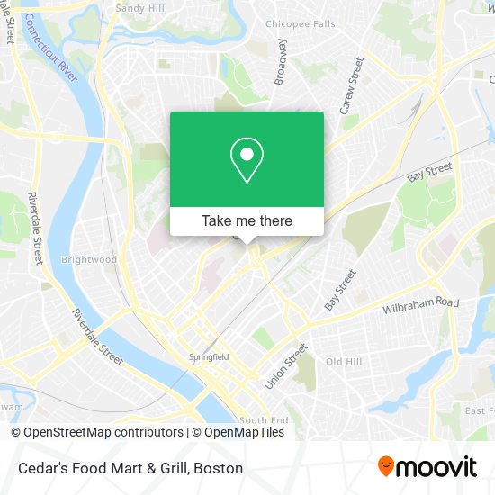 Mapa de Cedar's Food Mart & Grill
