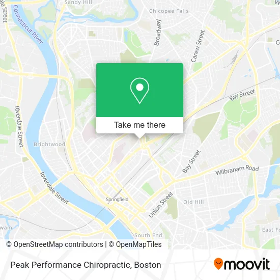 Peak Performance Chiropractic map