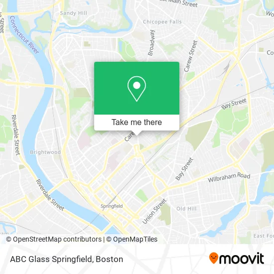 ABC Glass Springfield map