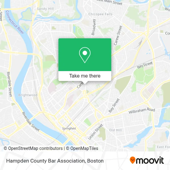 Hampden County Bar Association map