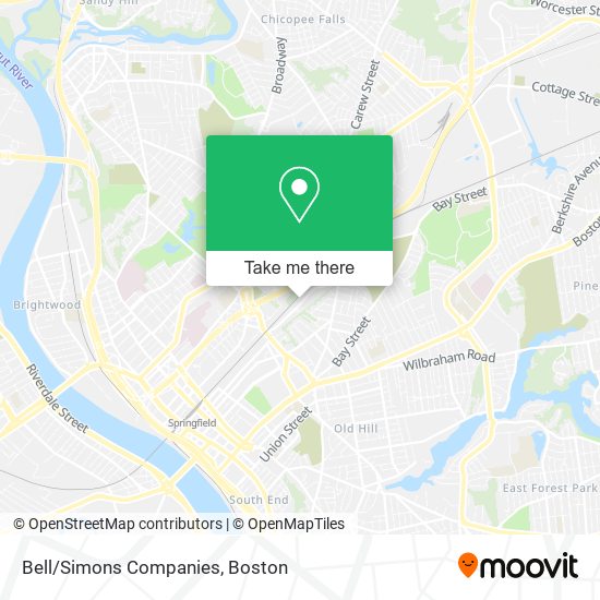 Bell/Simons Companies map