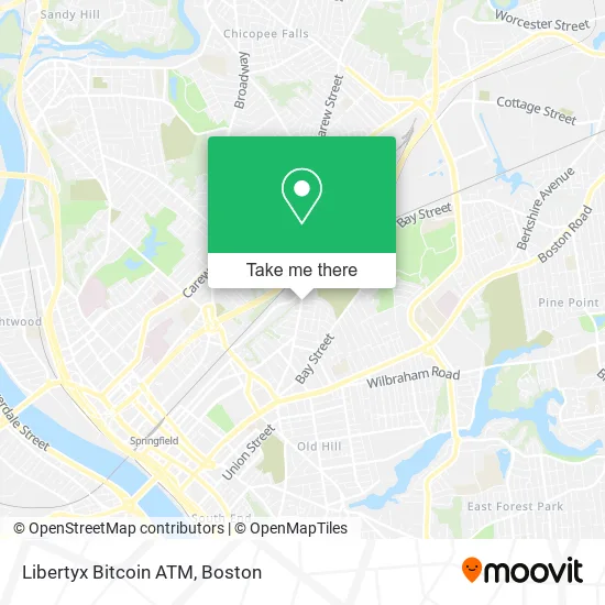 Mapa de Libertyx Bitcoin ATM