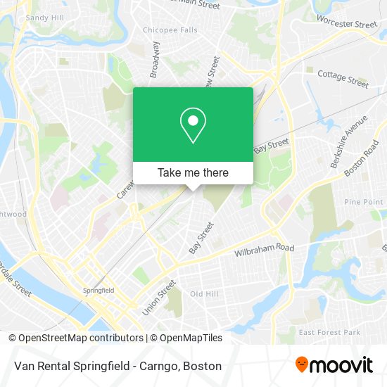 Van Rental Springfield - Carngo map