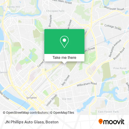 Mapa de JN Phillips Auto Glass