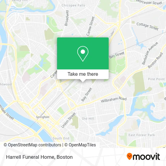 Harrell Funeral Home map