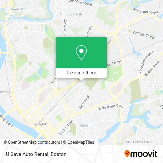 U Save Auto Rental map