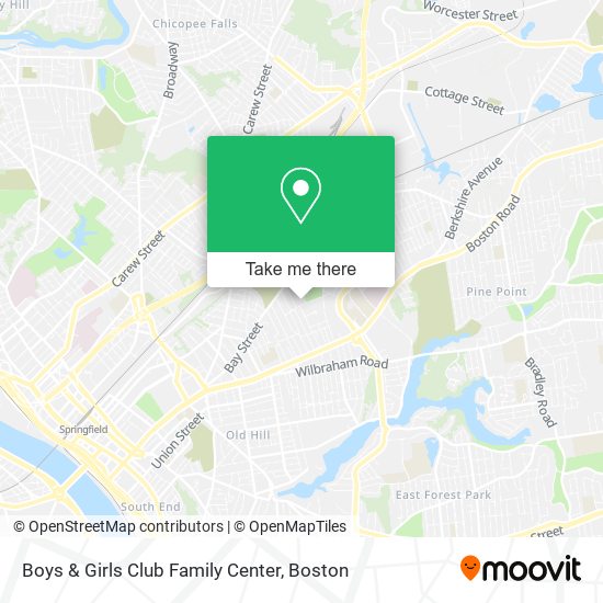 Boys & Girls Club Family Center map