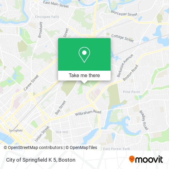 Mapa de City of Springfield K 5