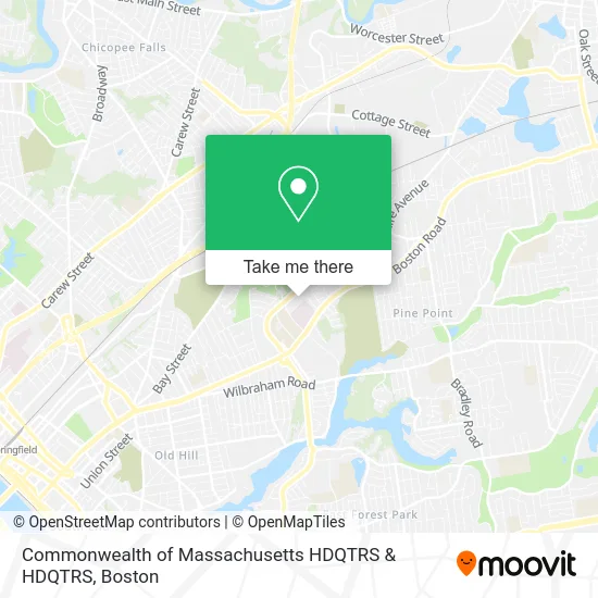 Commonwealth of Massachusetts HDQTRS & HDQTRS map
