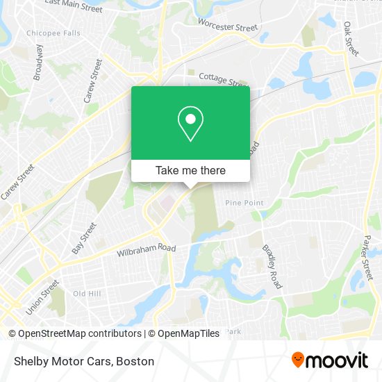 Shelby Motor Cars map