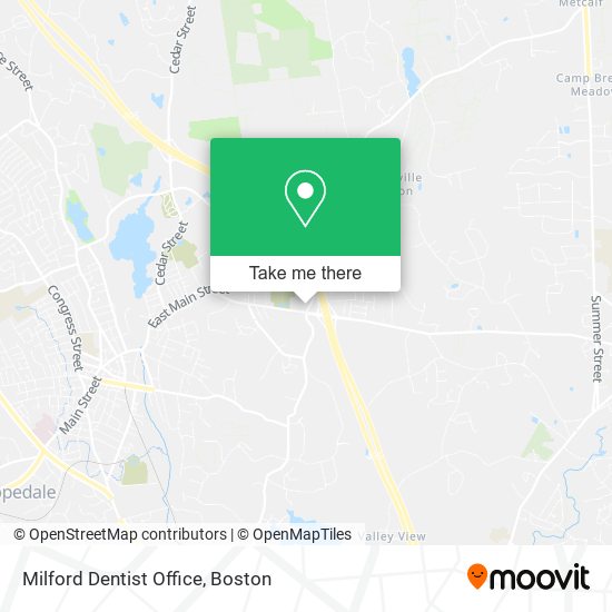 Mapa de Milford Dentist Office