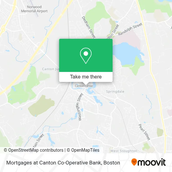 Mortgages at Canton Co-Operative Bank map