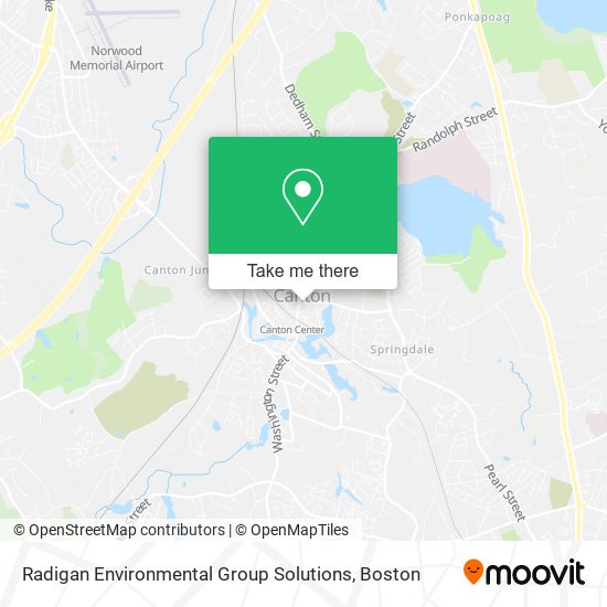 Radigan Environmental Group Solutions map
