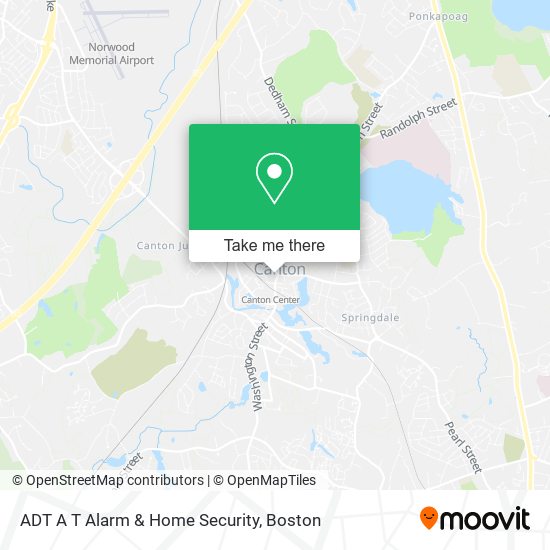 Mapa de ADT A T Alarm & Home Security