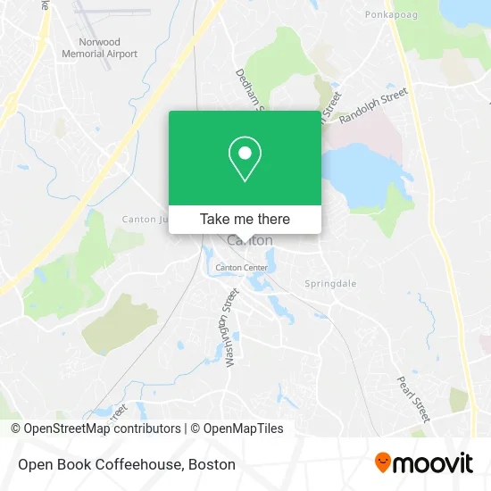 Open Book Coffeehouse map