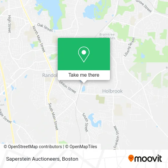 Saperstein Auctioneers map