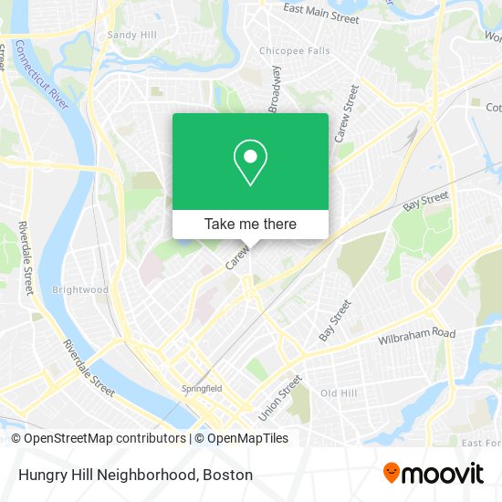 Hungry Hill Neighborhood map