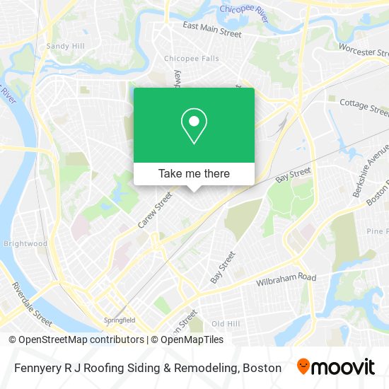 Mapa de Fennyery R J Roofing Siding & Remodeling