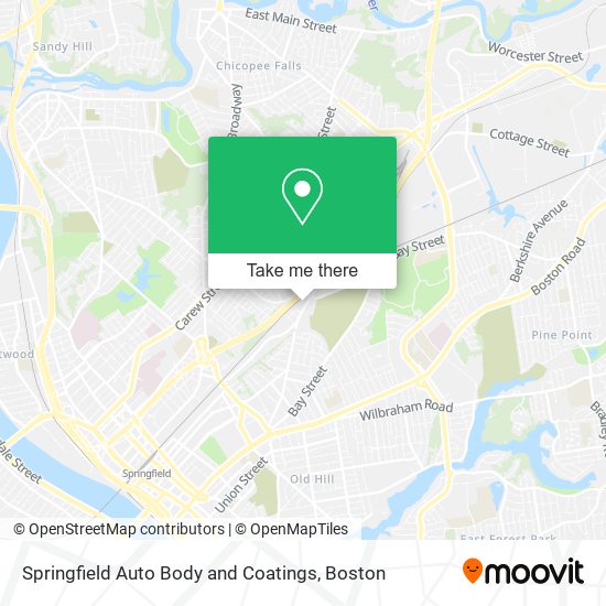 Springfield Auto Body and Coatings map