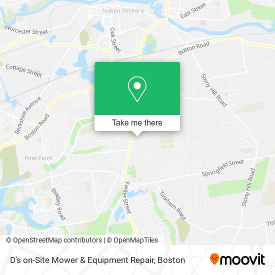 Mapa de D's on-Site Mower & Equipment Repair