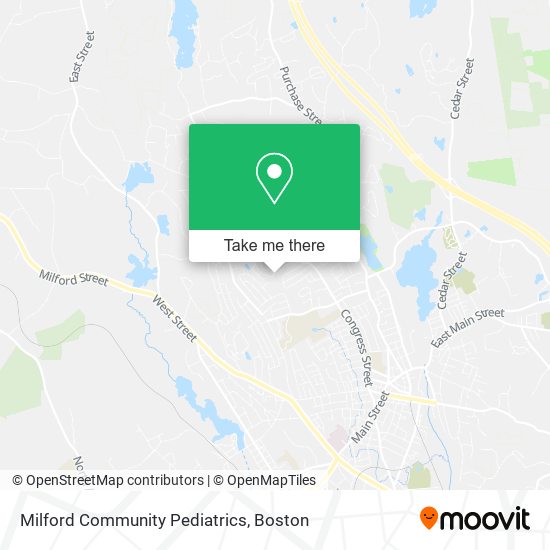 Mapa de Milford Community Pediatrics