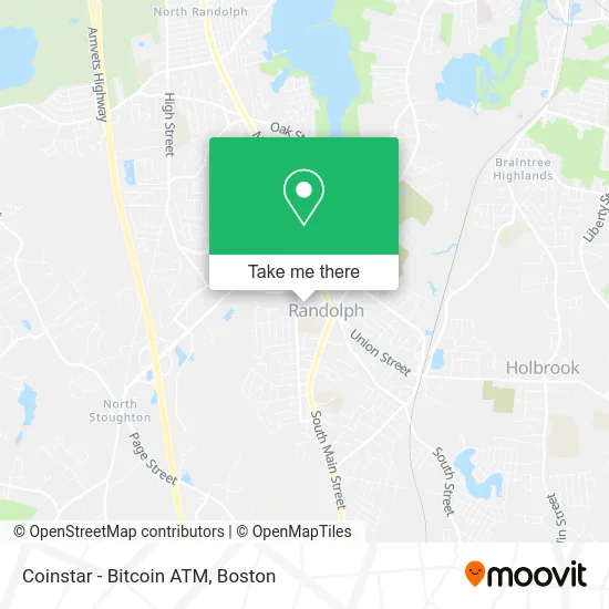 Coinstar - Bitcoin ATM map