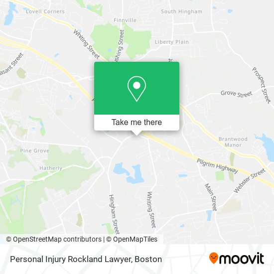 Mapa de Personal Injury Rockland Lawyer