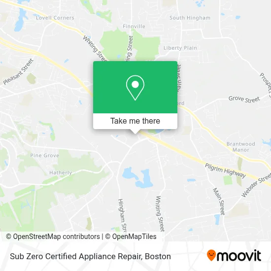 Sub Zero Certified Appliance Repair map