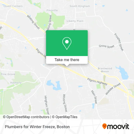 Plumbers for Winter Freeze map